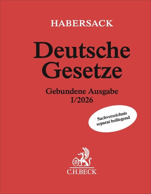 Deutsche Gesetze Gebundene Ausgabe I/2026 - 