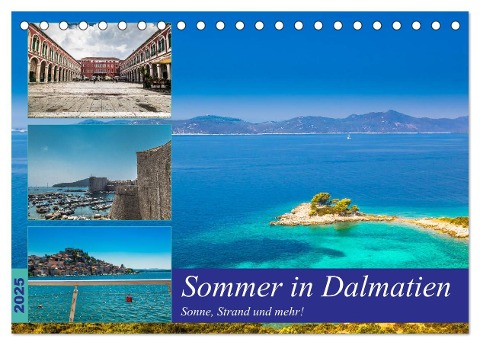 Sommer in Dalmatien - Sonne, Strand und mehr! (Tischkalender 2025 DIN A5 quer), CALVENDO Monatskalender - Jörg Sobottka