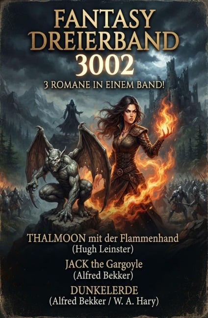 Fantasy Dreierband 3002 - 3 Romane in einem Band! - Alfred Bekker, Hugh Leinster, W. A. Hary