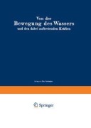 Cover-Bild zum Titel 'Von der Bewegung des Wassers und den dabei auftretenden Kräften' von 'Alexander Koch, Max Carstanjen, L. Hainz'
