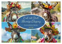 Cover-Bild zum Titel 'Esel mit Hut! Blumige Eleganz für ein modisches Märchen (Tischkalender 2026 DIN A5 quer), CALVENDO Monatskalender' von 'Rose Hurley'