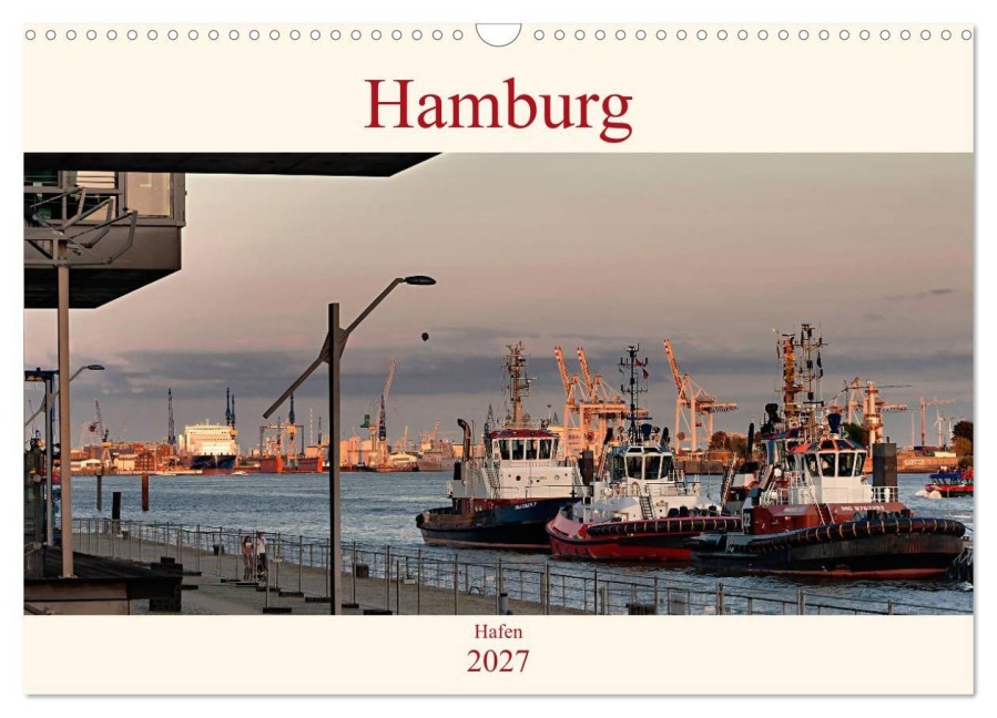 Hamburg Hafen (Wandkalender 2027 DIN A3 quer), CALVENDO Monatskalender - Heinz Pompsch