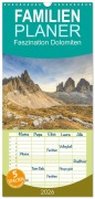 Familienplaner 2026 - Faszination Dolomiten mit 5 Spalten (Wandkalender, 21 x 45 cm) CALVENDO - Michael Valjak