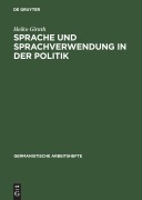 Cover-Bild zum Titel 'Sprache und Sprachverwendung in der Politik' von 'Heiko Girnth'