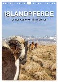ISLANDPFERDE an der Küste von Snæfellsnes (Wandkalender 2024 DIN A4 hoch), CALVENDO Monatskalender - Jutta Albert