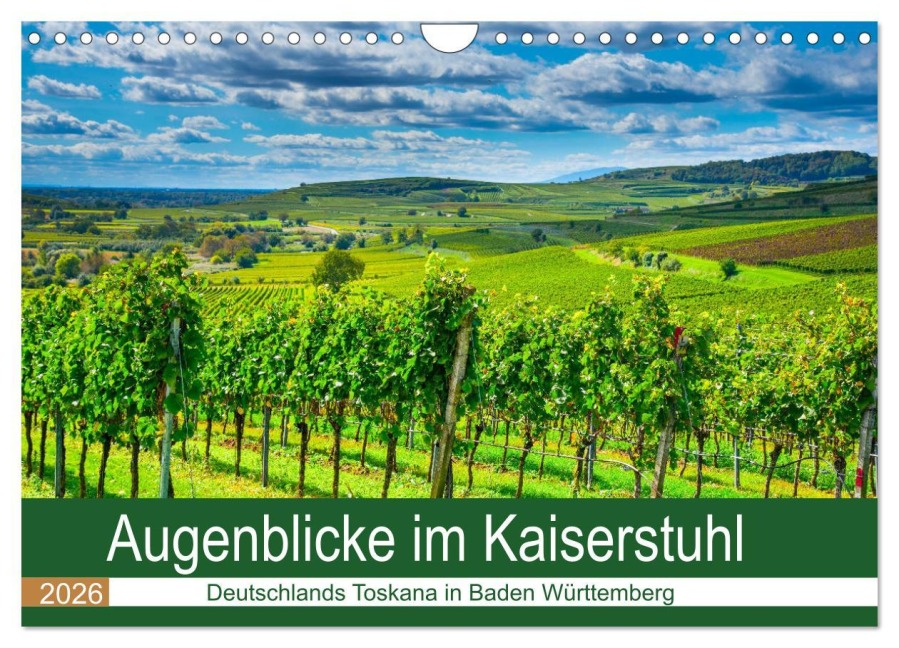 Augenblicke im Kaiserstuhl (Wandkalender 2026 DIN A4 quer), CALVENDO Monatskalender - Tanja Voigt