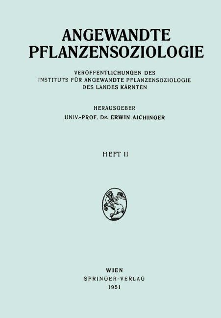 Angewandte Pflanzensoziologie - Erwin Aichinger