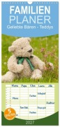 Cover-Bild zum Titel 'Familienplaner 2027 - Geliebte Bären - Teddys mit 5 Spalten (Wandkalender, 21 x 45 cm) CALVENDO' von 'Meike Bölts'