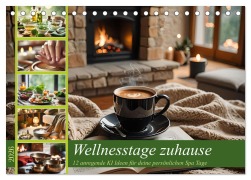 Cover-Bild zum Titel 'Wellnesstage zuhause - 12 anregende KI Ideen für deine persönlichen Spa Tage (Tischkalender 2026 DIN A5 quer), CALVENDO Monatskalender' von 'Fred Schimak'