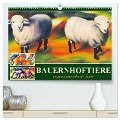 Bauernhoftiere, expressionistisch bunt (hochwertiger Premium Wandkalender 2024 DIN A2 quer), Kunstdruck in Hochglanz - Sabine Löwer