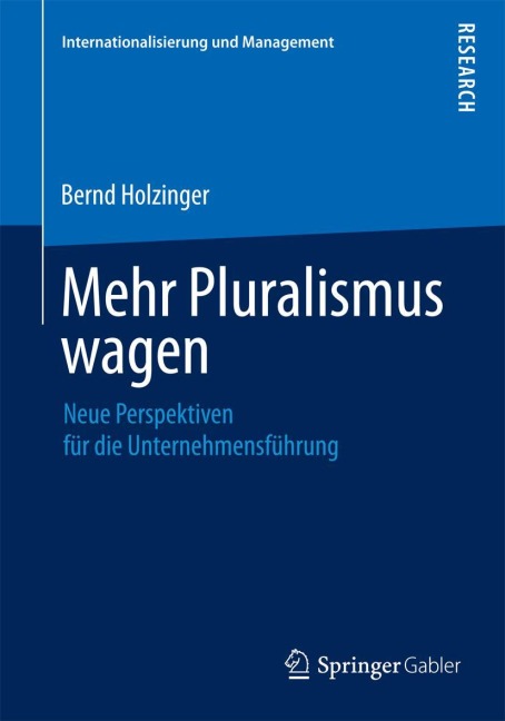 Mehr Pluralismus wagen - Bernd Holzinger
