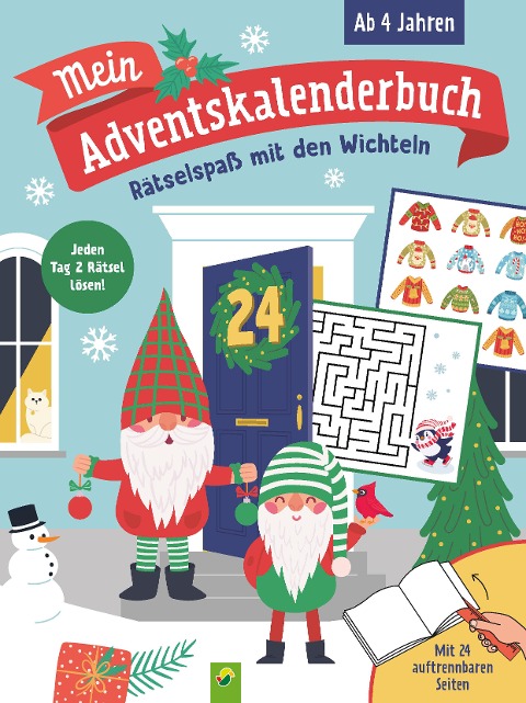 Mein Adventskalenderbuch Rätselspaß mit den Wichteln - Schwager & Steinlein Verlag