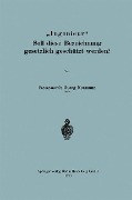 "Ingenieur" Soll diese Bezeichnung gesetzlich geschützt werden? - Georg Neumann