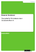 Cover-Bild zum Titel 'Energetische Bewertung eines Einfamilienhauses' von 'Benjamin Hirschmann'