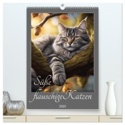 Süße flauschige Katzen (hochwertiger Premium Wandkalender 2026 DIN A2 hoch), Kunstdruck in Hochglanz - Babette Whitter