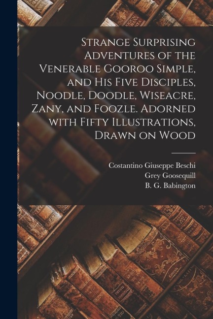 Strange Surprising Adventures of the Venerable Gooroo Simple, and His Five Disciples, Noodle, Doodle, Wiseacre, Zany, and Foozle. Adorned With Fifty I - Costantino Giuseppe Beschi, Grey Goosequill