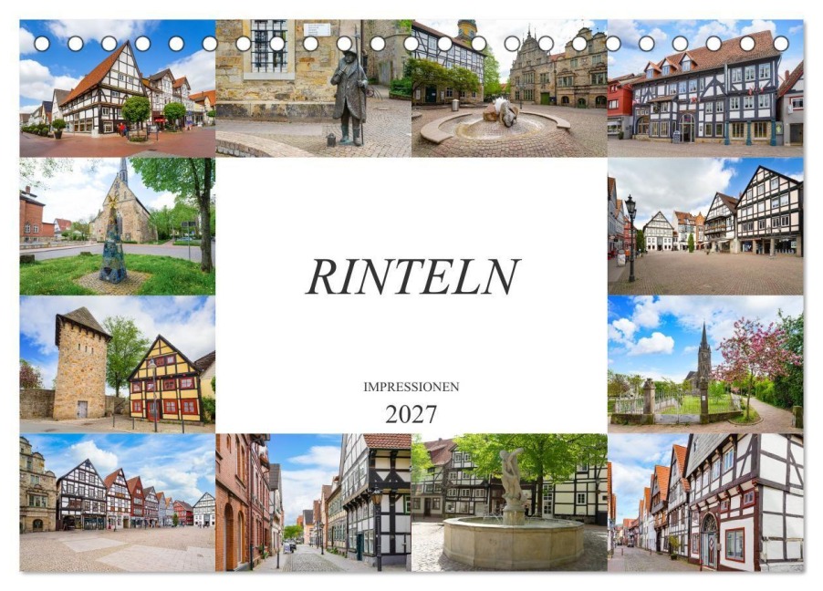 Rinteln Impressionen (Tischkalender 2027 DIN A5 quer), CALVENDO Monatskalender - Dirk Meutzner