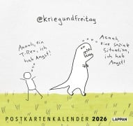 Cover-Bild zum Titel 'kriegundfreitag: Postkartenkalender 2026' von '@Kriegundfreitag'