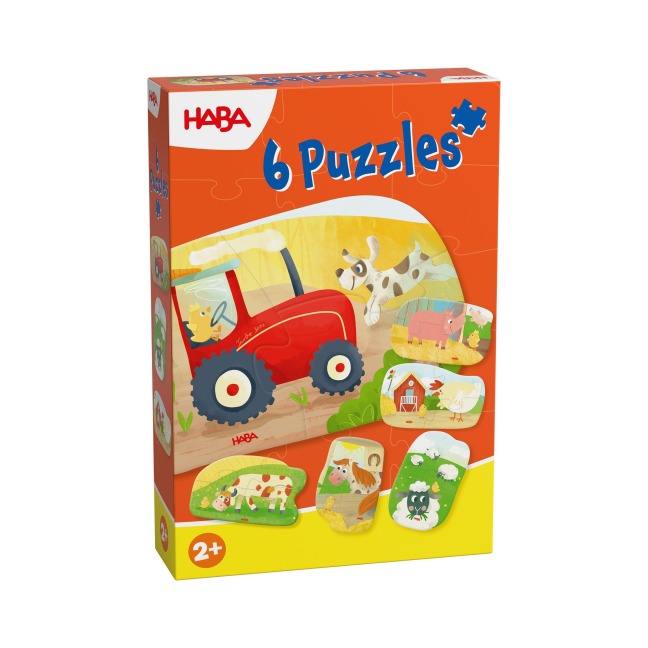 6 erste Puzzles - Bauernhof - 