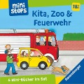 ministeps: Mein erster Bücher-Würfel: Kita, Zoo und Feuerwehr (Bücher-Set) - Ina Milk