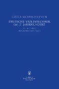 Cover-Bild zum Titel 'Deutsche Violintechnik im 17. Jh' von 'Greta Moens-Haenen'