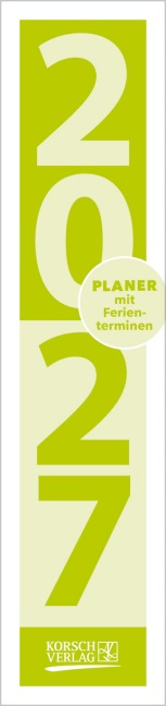 Streifenplaner Compact Grün 2027 - 