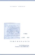 Cover-Bild zum Titel 'The Art of Performance' von 'Heinrich Schenker'