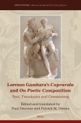 Cover-Bild zum Titel 'Lorenzo Gambara's Caprarola and on Poetic Composition' von 'Paul G Gwynne, Patrick M Owens'