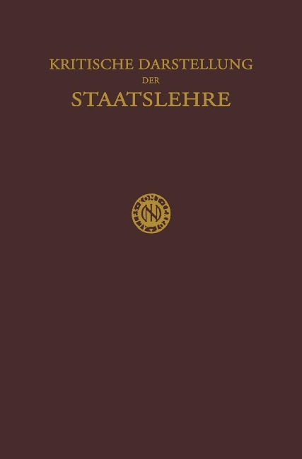 Kritische Darstellung der Staatslehre - H. Krabbe