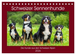 Schweizer Sennenhunde - die Hunde aus den Schweizer Alpen (Tischkalender 2026 DIN A5 quer), CALVENDO Monatskalender - Sigrid Starick