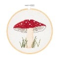 Cover-Bild zum Titel 'Stickpackung Gezählter Kreuzstich, Shroom Pilz Bild, inkl. Stickring Ø 15 cm' von ''