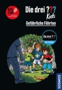 Cover-Bild zum Titel 'Die drei ??? Kids Dein Fall, Gefährliche Fährten' von 'Helene Blanck'