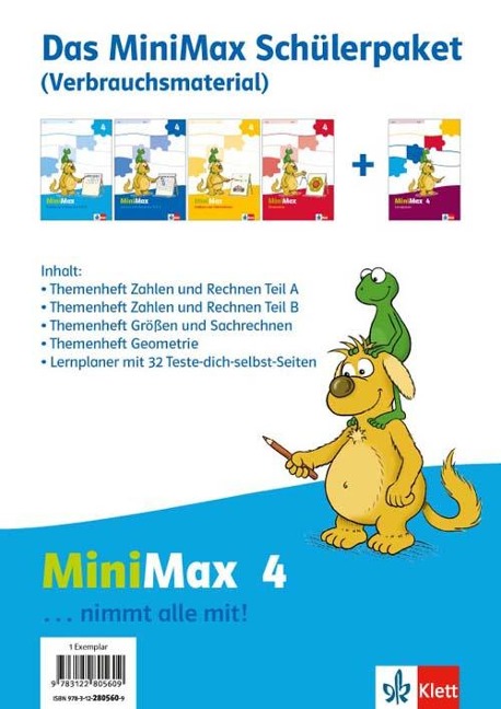 MiniMax. Schülerpaket 4. Schuljahr Verbrauchsmaterial. 4 Hefte - 