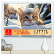 Katzen - Kalender für alle Miezenfans (hochwertiger Premium Wandkalender 2026 DIN A2 quer), Kunstdruck in Hochglanz - Peter Roder