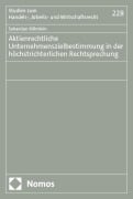 Cover-Bild zum Titel 'Aktienrechtliche Unternehmenszielbestimmung in der höchstrichterlichen Rechtsprechung' von 'Sebastian Köhnlein'