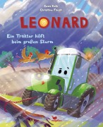 Cover-Bild zum Titel 'Leonard - Ein Traktor hilft beim großen Sturm' von 'Suza Kolb'
