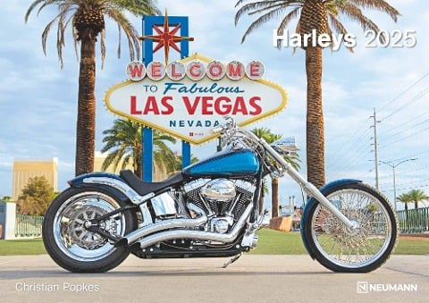 Harleys 2025 - Wand-Kalender - 42x29,7 - Motorrad - 