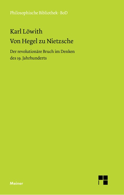 Von Hegel zu Nietzsche - Karl Löwith