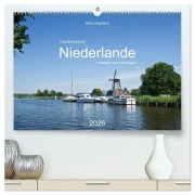 Cover-Bild zum Titel 'Hausbooturlaub Niederlande - Friesland und Groningen (hochwertiger Premium Wandkalender 2026 DIN A2 quer), Kunstdruck in Hochglanz' von 'Hans Zaglitsch - www. hans-zaglitsch. com'
