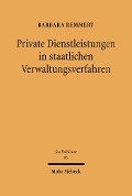 Cover-Bild zum Titel 'Private Dienstleistungen in staatlichen Verwaltungsverfahren' von 'Barbara Remmert'