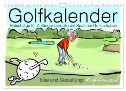 Cover-Bild zum Titel 'Golfkalender für Anfänger und alle die Spaß am Golfen haben (Wandkalender 2026 DIN A4 quer), CALVENDO Monatskalender' von 'Ralf Conrad'