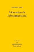Cover-Bild zum Titel 'Information als Schutzgegenstand' von 'Herbert Zech'