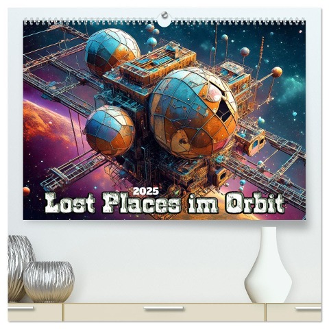Lost Places im Orbit (hochwertiger Premium Wandkalender 2025 DIN A2 quer), Kunstdruck in Hochglanz - Werner Braun