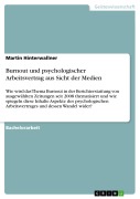 Cover-Bild zum Titel 'Burnout und psychologischer Arbeitsvertrag aus Sicht der Medien' von 'Martin Hinterwallner'