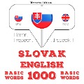 Slovenský - anglicky: 1000 základných slov - Jm Gardner