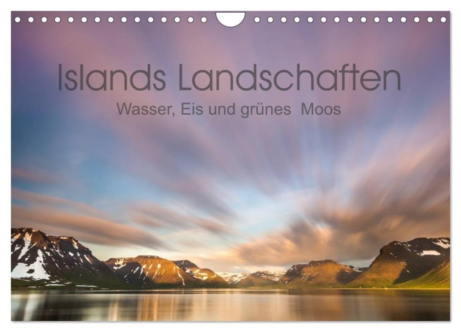 Islands Landschaften - Wasser, Eis und grünes Moos (Wandkalender 2025 DIN A4 quer), CALVENDO Monatskalender - Salke Hartung