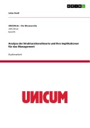 Cover-Bild zum Titel 'Analyse der Strukturationstheorie und ihre Implikationen für das Management' von 'Lukas Hackl'