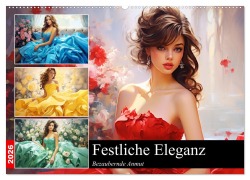 Cover-Bild zum Titel 'Festliche Eleganz. Bezaubernde Anmut (Wandkalender 2026 DIN A2 quer), CALVENDO Monatskalender' von 'Rose Hurley'