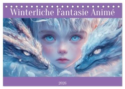 Winterliche Fantasie Animé (Tischkalender 2026 DIN A5 quer), CALVENDO Monatskalender - Liselotte Brunner-Klaus