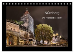 Cover-Bild zum Titel 'Nürnberg - Die Altstadt bei Nacht (Tischkalender 2026 DIN A5 quer), CALVENDO Monatskalender' von 'Andreas Bininda'
